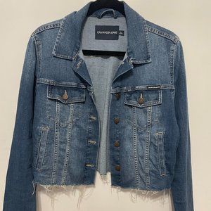 Calvin Klein Medium Frayed Edge Jean Jacket